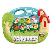 Teclado Infantil Educativo e Musical Fazendinha Dm Toys 6899