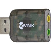 Adaptador Placa de Som USB 5.1 Canais Virtual AUSB51