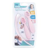 Kit Colheres de Treinamento - Dippy - Rosa - Lolly Kinddy