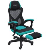 Cadeira Gamer Rocket Preta com Verde - CGR10PVD