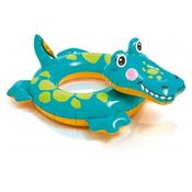 Bóia inflável Com Cabeça Jacaré Zoo Grande Piscina Criança