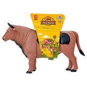 Figura de Vinil - New Farm Max - Touro Marrom - Adijomar