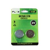 Pilha de Lithium FLEX Botão CR-2025 com 2 Unidades - FX-CR04