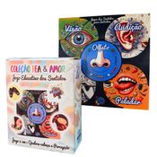 Jogo dos 5 Sentidos Desafio Educativo Sensorial em MDF