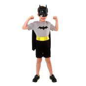 Fantasia Infantil - Batman Curto - Tamanho M (6 a 8 anos) - 10270 - Sulamericana