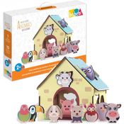 PASSA FIGURAS ANIMAIS DA FAZENDINHA - EDUCATIVO 6023 -BABEBI