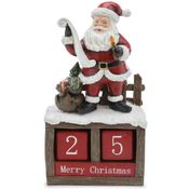 Calendário Natal Papai Noel Luxo Decoração Mesa Rack Aparado -