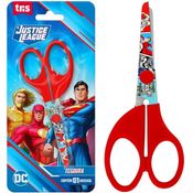 TESOURA ESCOLAR LÂMINA DECORADA LIGA DA JUSTIÇA -13CM- TRIS