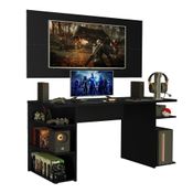 Mesa Gamer e Painel para TV até 50 Polegadas Preto Madesa