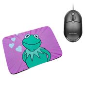 Combo Mouse Multilaser Preto Mo300 + Mouse Pad Frog