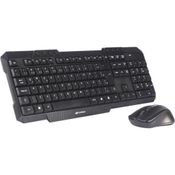 Kit Teclado E Mouse C3tech K-w10 Sem Fio Preto