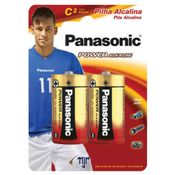 PILHA ALCALINA MEDIA C C/2UN PANASONIC