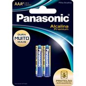 PILHA ALCALINA AAA C/2UN PREMIUM PANASONIC