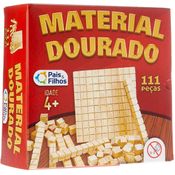 MATERIAL DOURADO 111 PECAS MDF PAIS E FILHOS