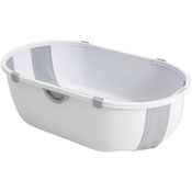 Banheira de Bebe Dobravel Compacta Kiddo Flap Cinza Unissex