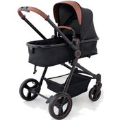 Carrinho de Bebe Galzerano Ivy Berço Passeio Moises Black