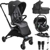 Carrinho de Bebe Kiddo Savvy Moises Bebe Conforto Base ISOFIX