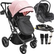 Carrinho de Bebe Bebe Conforto Base ISOFIX Kiddo Vox II Rosa