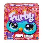 Brinquedo de pelúcia interativo Furby Coral Hasbro F6744