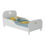 Cama Infantil Para Colchão 70x150cm 100% Mdf Majestade Multimóveis Bb2321 Branco Branco