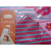 TOALHA DE BANHO BEBE INCOMFRAL BAMBI FLAMINGO