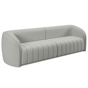 Sofá 04 Lugares Para Sala De Estar 252 cm Lazio M03 Veludo Creme - Lyam Decor