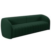 Sofá 04 Lugares Para Sala De Estar 292 cm Lazio M03 Veludo Verde - Lyam Decor