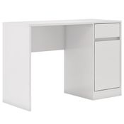 Mesa Para Computador Escrivaninha Office 1 Porta 1Gaveta Morada D02 Branco - Mpozenato