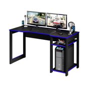 Mesa Para Computador Notebook Gamer ME4152 Preto/Azul - Tecno Mobili