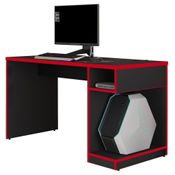 Mesa Para Computador Notebook Gamer 136cm Player F02 Preto/vermelho