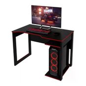 Mesa Para Computador Gamer Me4161 Preto Vermelho Preto Verme