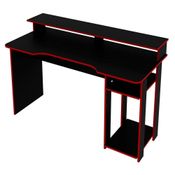 Mesa Para Computador Gamer Me4153 Preto Vermelho