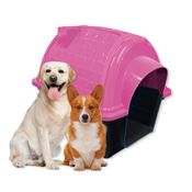 Casinha Pet Raças Médias e Grandes N5 Iglu para Cachorro Rosa