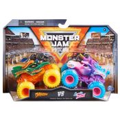 Monster Jam 1:64 - 2 Carrinhos - Dragon E Sparkle Smash