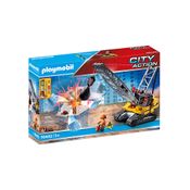 Playmobil - Guindaste De Demolição - City Action - 70442