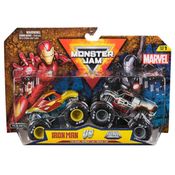 2 Carrinhos Homem De Ferro E Máquina De Combate -Monster Jam