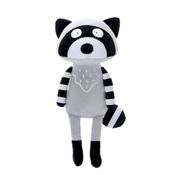 PELÚCIA METOO GUAXINIM CINZA E PRETO 22,8CM