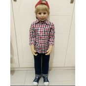 Boneco Manequim 1m Silicone Realista Loiro João