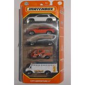 Matchbox - Pack de 5 MBX City Adventure II