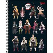Caderno Espiral Demon Slayer  80 FolhasTilibra