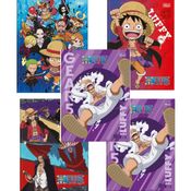 Kit 5 Caderno Brochurão Capa Dura One Piece 80 Folhas - Tilibra