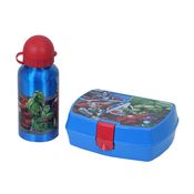Kit de Lanche com Garrafa e Sanduicheira Avengers - 3794 - DTC