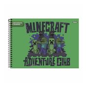 Caderno de Desenho Minecraft 80 Folhas Espiral - Foroni