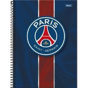 Caderno PSG Espiral Paris Saint Germain 80fls - Foroni