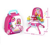 Brinquedo Maleta Kit Cozinha Kitchen Luz e Som 31 Pçs