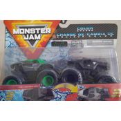 Pack de 2 Monster Trucks - Monster Jam - Color Change ( Alien Invasion + Soldier Fortune)