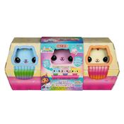 Pelúcia - Pack Com 3 - Cakey Celebracao - Gabbys Dollhouse - Sunny