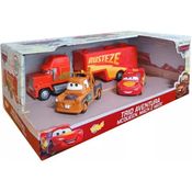 Conjunto De Carrinhos - Disney - Pixar - Carros - Trio Aventura - Mcqueen - Mack - Mate - Toyng