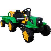 Mini Veículo Elétrico Infantil - Trator Com Caçamba - 12 V - Bang Toys - Verde