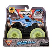 Monster Jam - Veiculo Grave Digger 1:43 Com Rodas Neon Com Luz